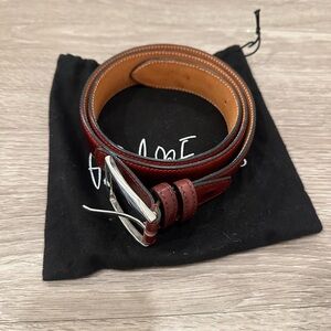 Paul Evans Oxblood Leather Belt - Read Description